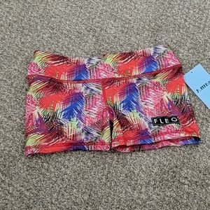 Fleo tropical print Barbella Box shorts Small